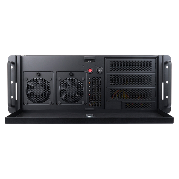 Фото InWin IW-R400-01N ________________ /USB3.0*2/Rear fan 8025mm 4200RPM*2/Front fan 8025mm 4200RPM*2/Front door/Air filter for front door/SK35-02