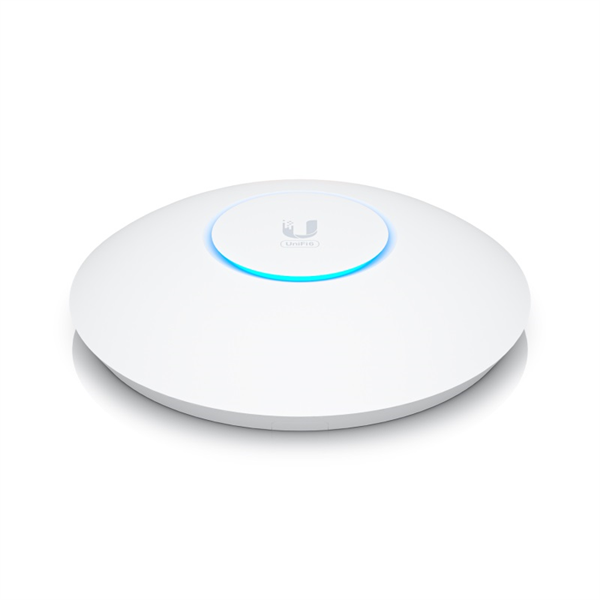 Фото Ubiquiti Access Point U6 Enterprise WiFi 6 support (2.4/5/6 GHz bands), 10.2 Gbps aggregate throughput rate, (1) 2.5GbE RJ45 port (PoE In)Powered with PoE+