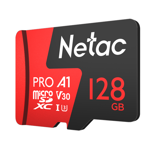Фото Netac P500 Extreme PRO 128GB MicroSDXC V30/A1/C10 up to 100MB/s, retail pack with SD Adapter