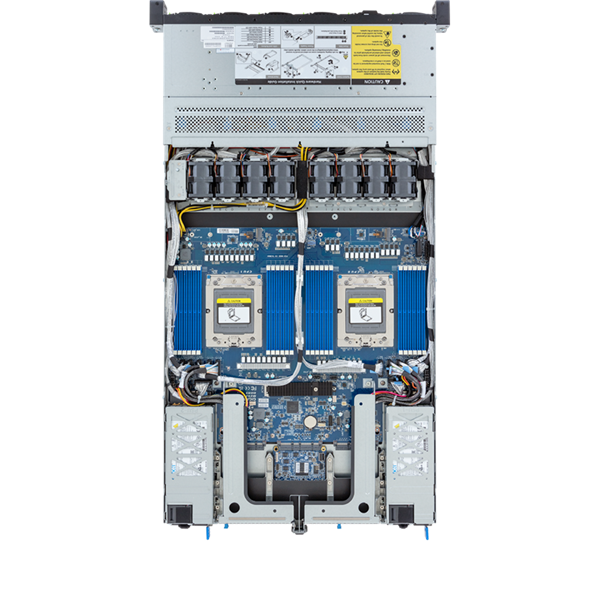 Фото Gigabyte Server Platform R183-Z94 Rev.3x / 1U / 2xAMD (9004/9005) / 2xHS / 24xDIMM / 12xSFF NVME/SAS/SATA + 3xM.2 PCIe Gen3 / 2x1GbE / 2xOCP 3.0 / 2xFHHL / 2x1600W / Rails / 1Y