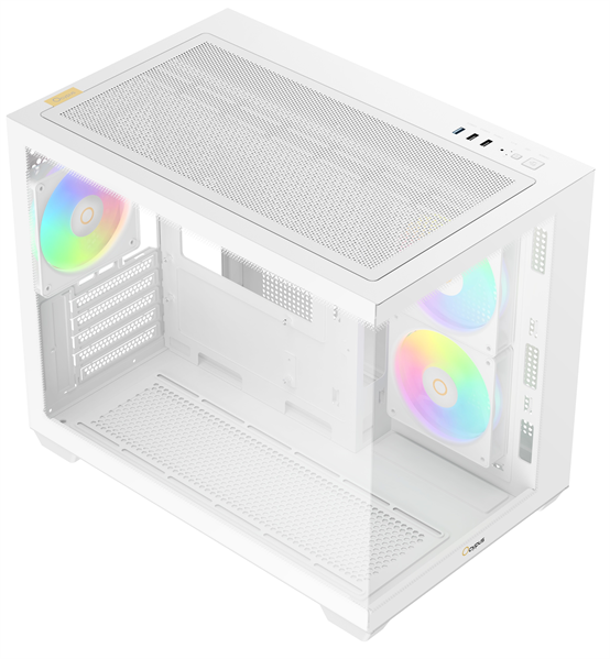 Фото Ocypus Gamma C54 WH ARGB, MATX, USB3.0*1+USB2.0*2, SIDE 2x120mm ARGB, REAR 1x120mm ARGB