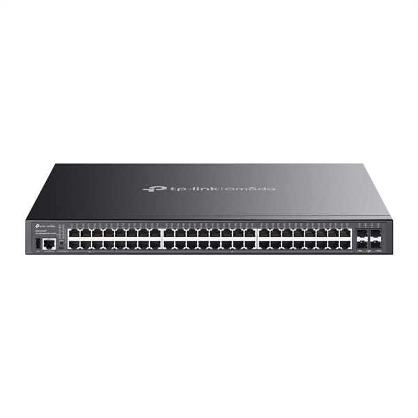 TP-Link SG5452XMPP, Omada 48-Port Gigabit Stackable Lite L3 Managed PoE++ Switch with 4 10G Slots