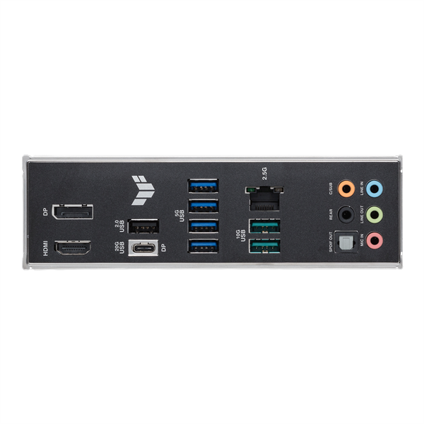 Фото ASUS TUF GAMING B860M-PLUS, LGA1851, B860, 4*DDR5, 4*SATA, 3*M.2, 6*USB 3.2, 1*USB 2.0, Type-C, 1*PCIx16, 1*PCIx4, DP+HDMI, mATX; 90MB1JW0-M0EAY0