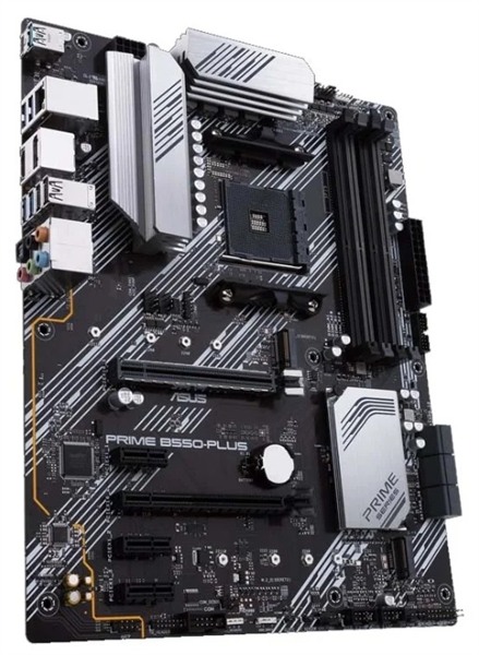 Фото ASUS PRIME B550-PLUS, AM4, B550, 4*DDR4, 6*SATA, 2*M.2, 6*USB 3.2, 2*USB 2.0, 2*PCIx16, 3*PCIx1, DP+HDMI, ATX ; 90MB14U0-M0EAY0