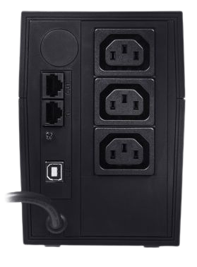Фото Powercom Raptor, Line-Interactive, 600VA / 360W, Tower, 3*IEC320-C13, USB (792803)