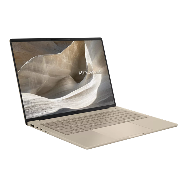 Фото ASUS Zenbook A14 UX3407NA-QD100W Snapdragon X2 Elite (18-core) X2E88100/LPDDR5X 32GB 1TB M.2 NVMe PCIe 4.0 SSD/Qualcomm Adreno GPU/ 14" WUXGA (1920 x 1200) OLED 16:10/WIN11 HOME/0.99kg/Zabriskie Beige