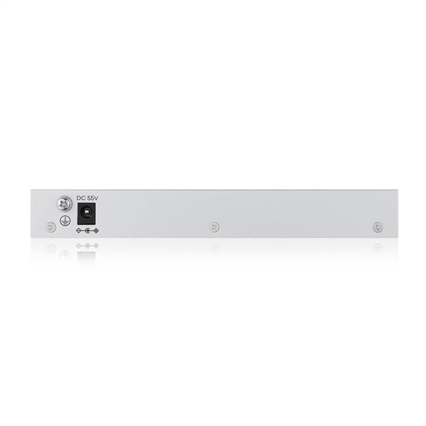 Фото Web Smart L2 коммутатор Zyxel GS1200-8HPv3, 8xGE (4xPoE+), бюджет PoE 68 Вт, настольный, бесшумный