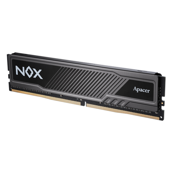 Фото Apacer DDR4 16GB 3200MHz DIMM NOX Black Gaming Memory (PC4-25600) CL16 1.35V Intel XMP 2.0, Heat Sink (Retail) 1024*8 3 years (AH4U16G32C28YMBAA-1)