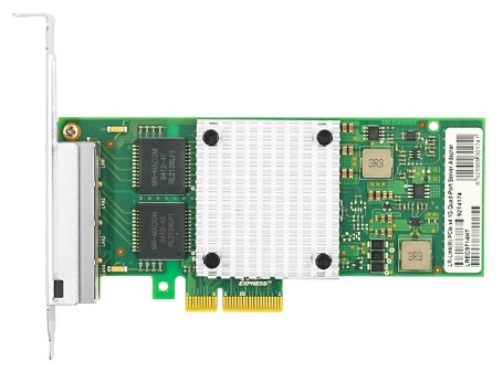 LR-Link NIC PCIe x4, 4 x 1G, Base-T, Intel I350 chipset (FH+LP) (92T4237)