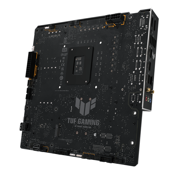 Фото ASUS TUF GAMING B760M-BTF WIFI, LGA1700, B760, 4*DDR5, 4*SATA, 3*M.2, 5*USB 3.2, 4*USB 2.0, Type-C, 2*PCIx16, 1*PCIx1, DP+HDMI, mATX; 90MB1G50-M0EAY0