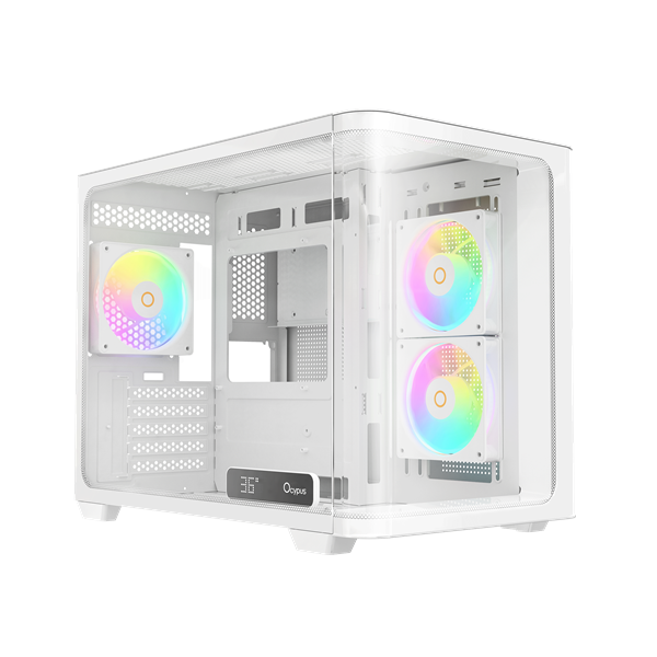 Фото Ocypus Iota C50 WH Curve ARGB Digital, MATX, Type-C*1, USB3.0*2, REAR 1x120mm ARGB, MB SIDE 2x120mm ARGB