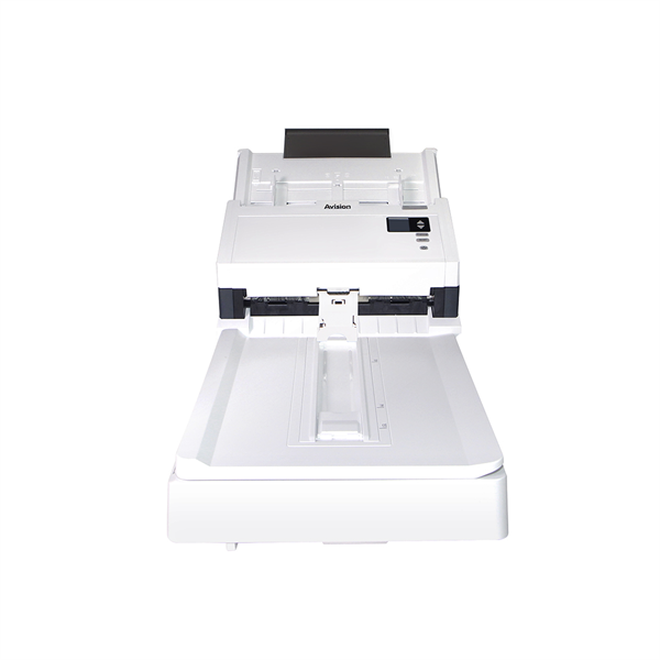 Фото Avision AD345GFN, протяжный с планшетом А4, 60 стр/мин, ДАПД 100 листов, USB3.2, USB-Host, Ethernet (000-1013-02G)