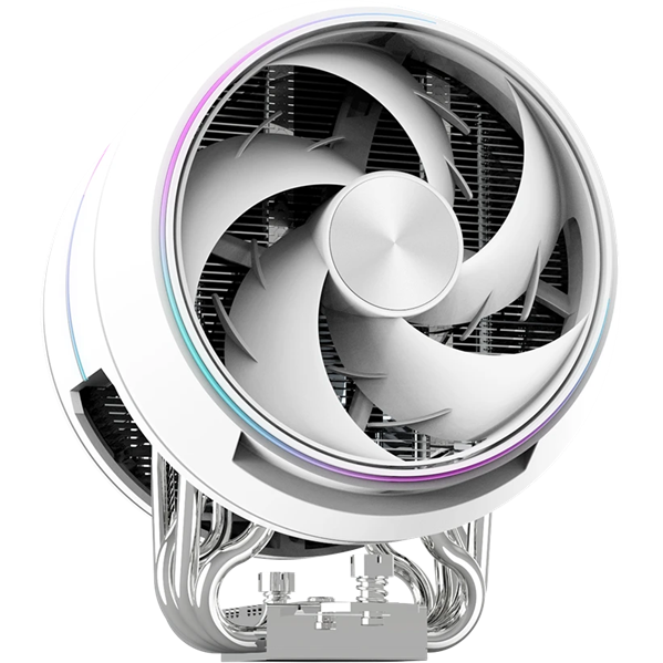 Фото ZALMAN ZET5 WHITE, 5 HEAT PIPES, 4-PIN PWM, 600-2000 RPM, 30.4 DBA MAX, HYDRO BEARING, FULL SOCKET SUPPORT