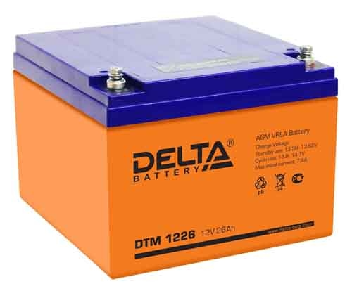 Delta Аккумуляторная батарея для ИБП DTM 1226 (12V / 26Ah) (4614010050013)