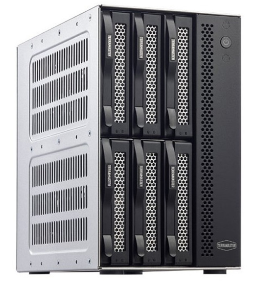Фото TerraMaster D6-320 DAS tower/JBOD,Single Disk/up to 6 SATA(3,5' or 2,5')/1xUSB3.2 Type-C gen2/1xPS/1YW