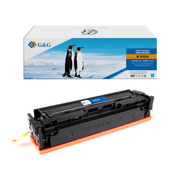 Картридж G&G GG-CF531A CF531A голубой (900стр.) для HP CLJ M154A/M154NW M180/180N/M181/M181FW