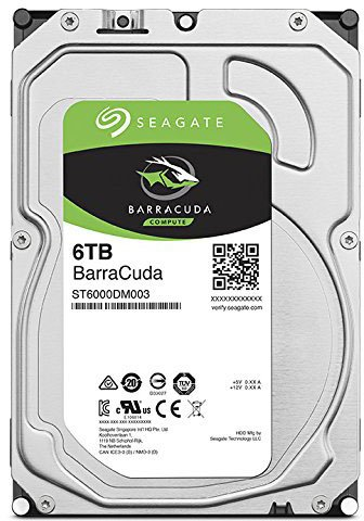 Seagate Barracuda HDD 3.5" SATA 6Tb, 5400 rpm, 256Mb buffer, 512e/4kn, SMR, ST6000DM003, 1 year