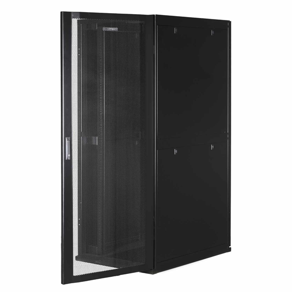 Фото SMARTWATT Серверный шкаф Rack S-Series 42U 800x1070мм, двери с перфорацией, боковые панели 4шт и ролики в комплекте, черный (4512020620017)