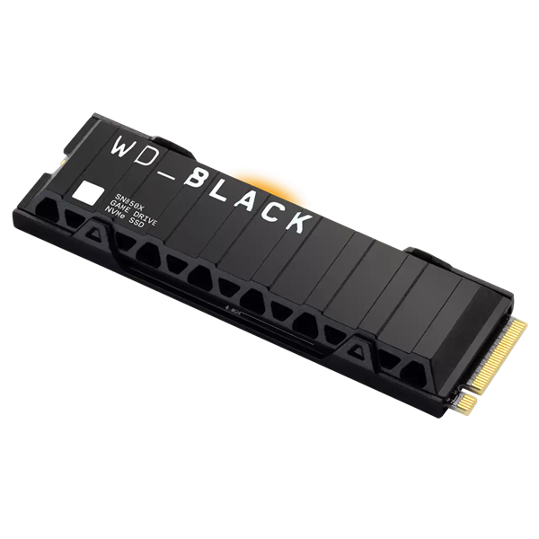 Фото Western Digital Black SN850X SSD M2.2280 PCIe 4.0 1Tb, 7300MBs/6300MBs, TBW 600, with heatsink, WDS100T2XHE, 1 year