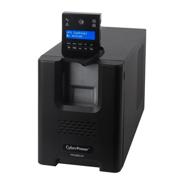 Фото CyberPower PR1500ELCD Line-Interactive 1500VA/1350W USB/RS-232/EPO/SNMPslot (8 IEC С13)