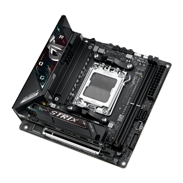 Фото ASUS ROG STRIX B850-I GAMING WIFI, AM5, B650, 2*DDR5, 2*SATA, 2*M.2, 4*USB 3.2, 2*USB 2.0, Type-C, 2*PCIx16, HDMI, mITX; 90MB1K30-M0EAY0