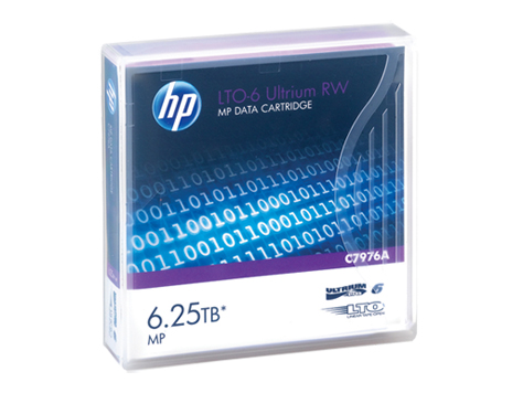 Фото HPE LTO-6 Ultrium 6.25TB RW Data Cartridge (without label)