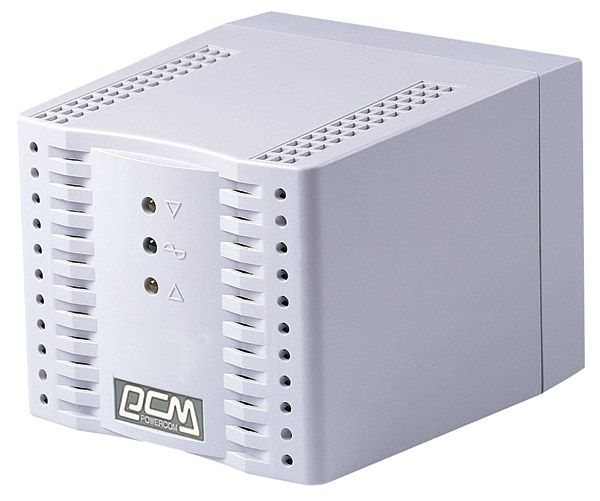Powercom Voltage Regulator, 2000VA, White, Schuko (24350)