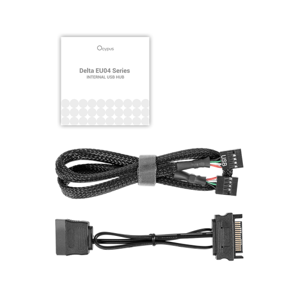Фото Ocypus Delta EU04 BK, 4 ports USB 2.0 Hub