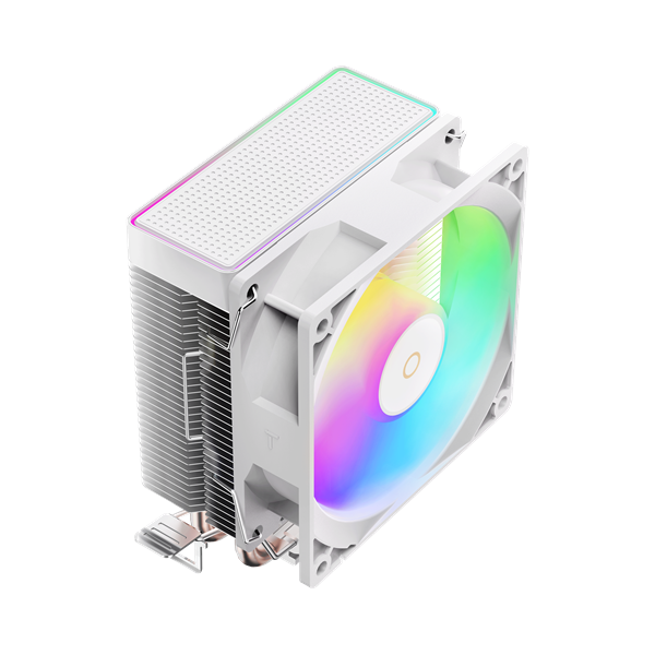Фото Ocypus Gamma A20 WH ARGB, 92mm FARGB FAN, Top FARGB Panel, 2 HEAT PIPES, 3-PIN, 1900 RPM, 21DBA, HYDRO BEARING, LGA115X/1200/1700/18XX, AM4/AM5
