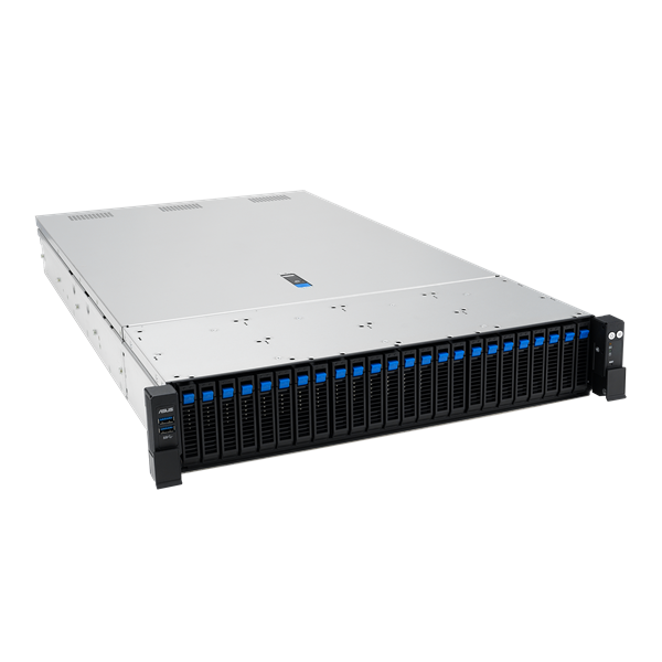 Фото Asus RS720A-E13-RS24G, 2xSocket SP5, 24xDDR5, 24x2.5 (8x NVMe + 16x NVMe/SATA/SAS*) HS, 2xM.2-PCI-E, ASMB12-iKVM, PSU 2x 3200W
