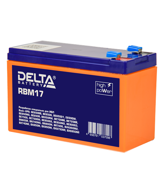 Delta сменный батарейный картридж для ИБП APC (аналог RBC17), гарантия 2 года (1114010340007)
