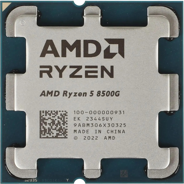 CPU AMD Ryzen 5 8500G, 6/12, 3.5-5GHz, 384KB/6MB/16MB, AM5, Radeon, 65W, OEM, 1 year