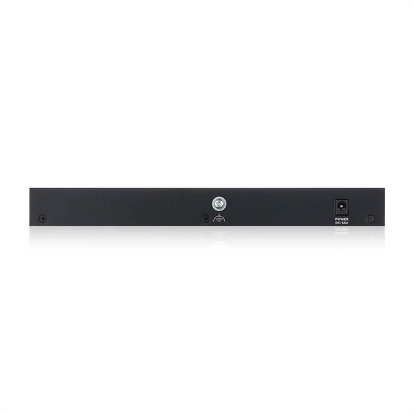Фото PoE+ Zyxel GS1100-10HP, 8xGE PoE+, 2xSFP, настольный, бесшумный, бюджет PoE 130 Вт, Kensigton lock