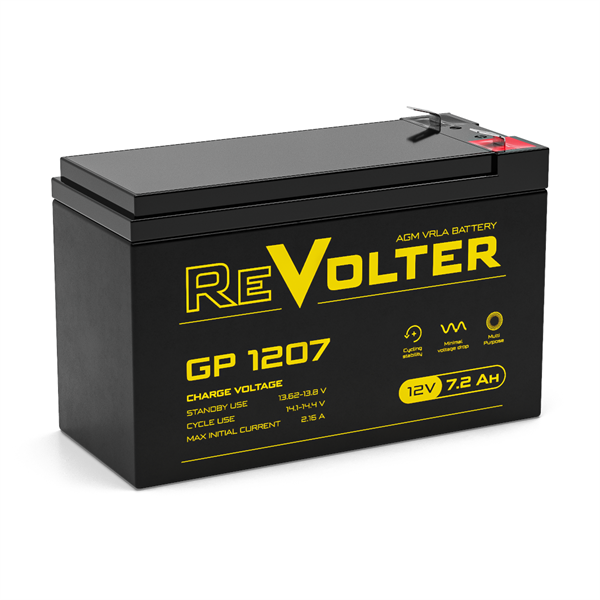 Energon Аккумуляторная батарея универсальная Revolter GP 1207 (12V / 7.2Ah) (4614040020015)