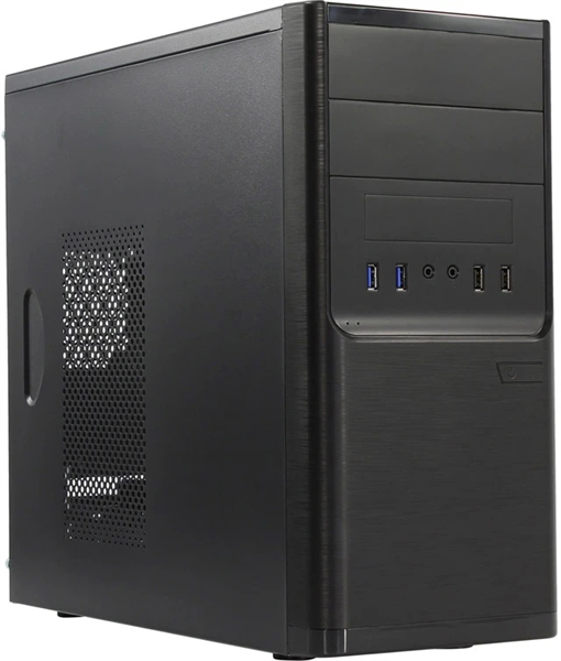 MiniTower Powerman ES701 Black PM-600ATX-F U2*2+U3*2+A(HD) mATX