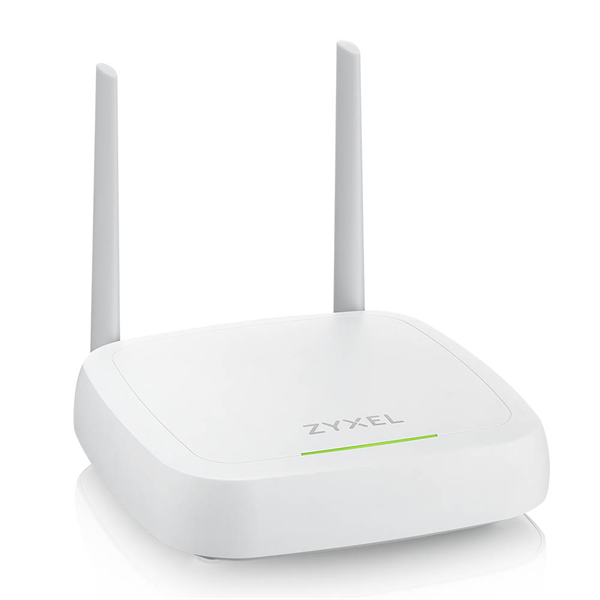 Фото Точка доступа Zyxel NebulaFlex NWA30BE, Wi-Fi 7 (BE5100), MU-MIMO 2x2+2x2, внешние несъемные антенны, 1xLAN 2.5GE, без поддержки 802.1x и Captive portal, питание только DC (БП в комплекте)