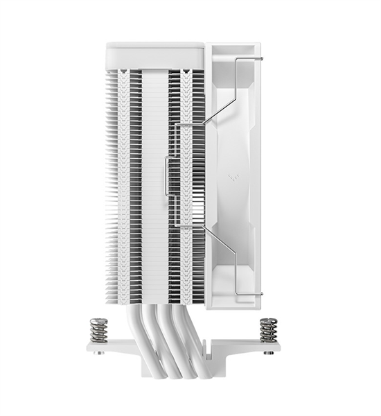 Фото DEEPCOOL AG400 WH ARGB V2 LGA1851/1700/1200/115X/AM5/AM4 (18шт/кор, TDP 220W, PWM, ARGB Fan 120mm, 4 тепл. трубки, белый) RET (R-AG400-WHAMMN-GJD)