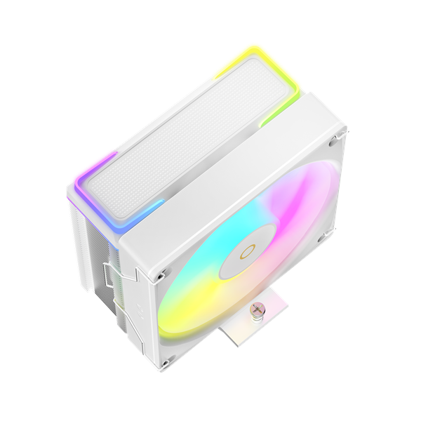 Фото Ocypus Delta A40 SE WH ARGB, 120mm ARGB FAN, Top ARGB Panel, 4 HEAT PIPES, 4-PIN PWM, 800-1800 RPM, 31DBA, HYDRO BEARING, LGA115X/1200/1700/18XX, AM4/AM5