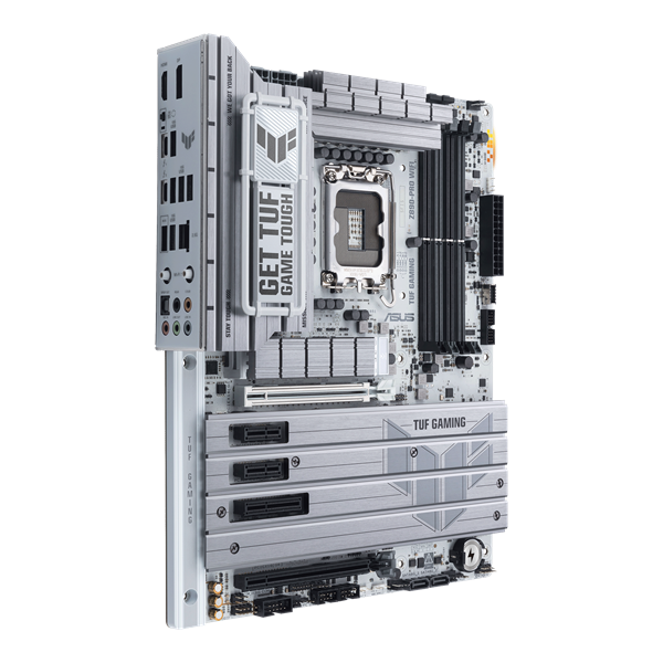 Фото ASUS TUF GAMING Z890-PRO WIFI, LGA1851, Z890, 4*DDR5, 4*SATA, 4*M.2, 6*USB 3.2, 2*PCIx16, 1*PCIx4, 2*PCIx1, 2*Thunderbolt™ 4, HDMI+DP, ATX; 90MB1IR0-M0EAY0