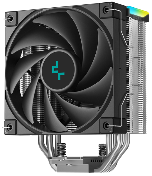 Фото DEEPCOOL AK400 DIGITAL SE LGA1700/1200/115X/AM5/AM4 (18шт/кор, TDP 220W, PWM, Fan 120mm, 4 тепл. трубки, ARGB, черный) RET (R-AK400-BKADMN-GJD)