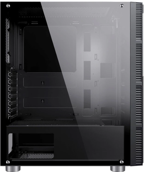 Фото Accord 3407 black w/o PSU ATX 8x120mm 2xUSB2.0 1xUSB3.0 audio bott PSU