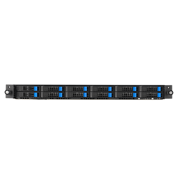 ASUS RS700-E11-RS12U /10G 1U,2xLGA4677, 32xDDR5 ECC RDIMM(max 4800Mhz),12 SFF NVMe/SATA/SAS, 2xM.2 slot 2280,2x10GbE-T, 3xPCI-E16/E8(g5)/OCP3, IPMI,rPS 2x1,6kW (80+ Tit.)