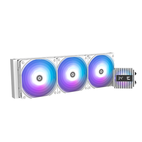 Фото Zalman CPU Liquid Cooler 360mm, ARGB, white