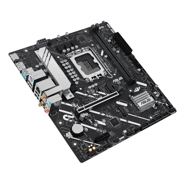 Фото ASUS PRIME H810M-A WIFI, LGA1851, H810, 2*DDR5, 4*SATA, 2*M.2, 2*USB 3.2, 4*USB 2.0, 1*PCIx16, 1*PCIx1, HDMI+DP, mATX; 90MB1KJ0-M0EAY0