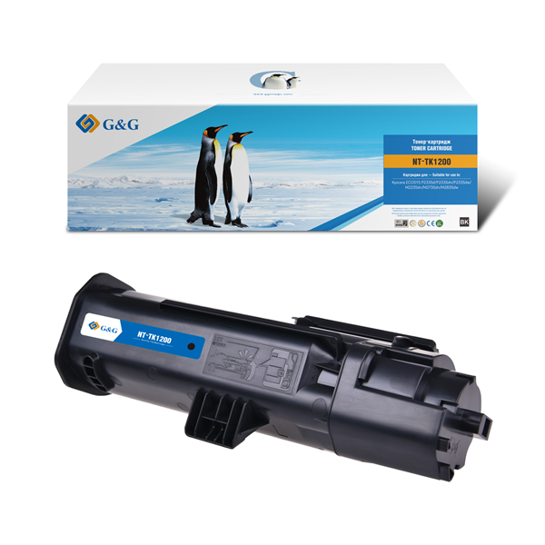 Тонер-картридж G&G GG-TK1200 черный (3000стр.) для Kyocera ECOSYS P2335d/P2335dn/P2335dw/M2235dn/M2735dn/M2835dw