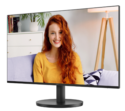 Фото 27" AOC 1920x1080 WLED 16:9 IPS 250cd, 1300:1, 20M:1, 4ms, 178°/178°, VGA, HDMI, 100Hz, Speakers, Tilt, VESA, Internal, Black, 3y