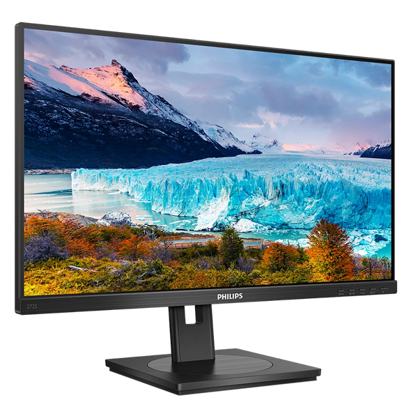 Фото 27" Philips 272S1M 1920x1080, LED, 16:9, IPS, 300cd, 1000:1, 50M:1, 4ms, 178/178, VGA, DVI, HDMI, DP, 4*USB-A 3.2, 75Hz, Speakers, HAS, Pivot, Tilt, Swivel, Внутр, VESA, Black, 3y