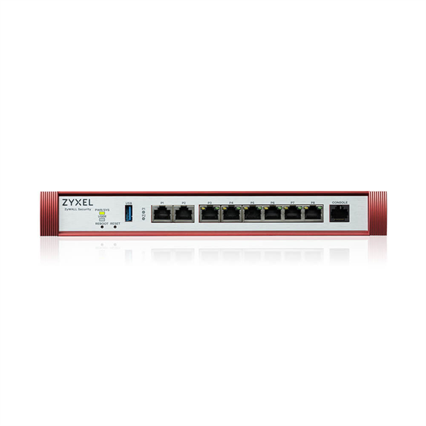 Фото Zyxel USG FLEX 200H, Rack, 2xRJ-45: 1/2.5G (LAN/WAN), 6xRJ-45: 1G (LAN/WAN), 1xUSB3.0, AP Controller (8/40), Device HA, в комплекте с Entry Defense Pack на 1 год **