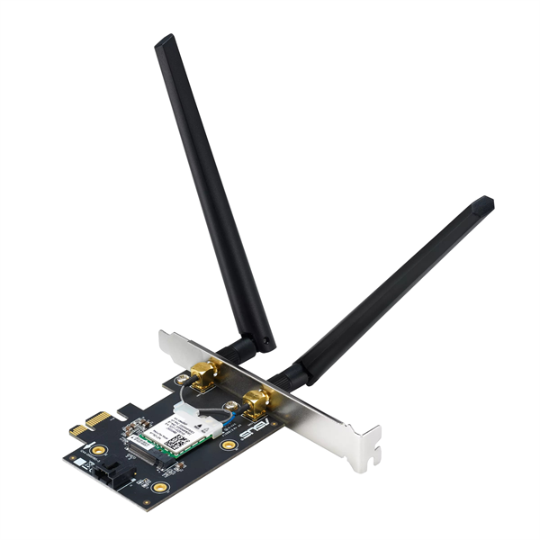 Фото ASUS PCE-BE6500 // WI-FI 7 802.11be, 2882 + 688Mbps, PCI-E Adapter, 2 antenna