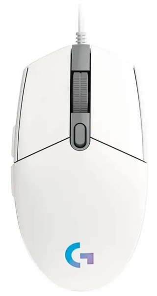 Logitech Gaming Mouse G102 LIGHTSYNC, 8000dpi, White, CN, [910-005809]